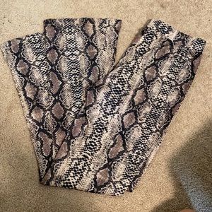 Snake skin pants